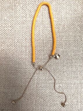 J. Crew Yellow Beaded Slider Bracelet